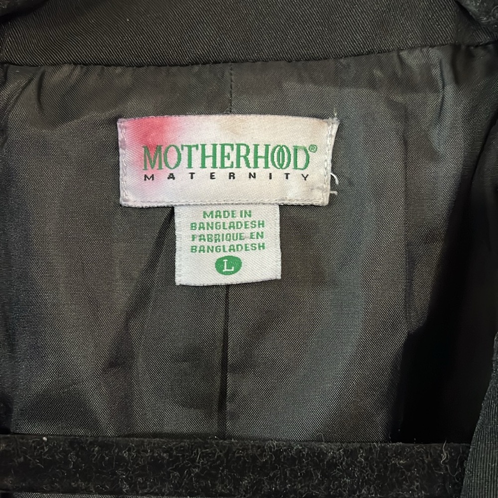 Motherhood Maternity Black Blazer Jacket- Size Large - Picture 6 of 6